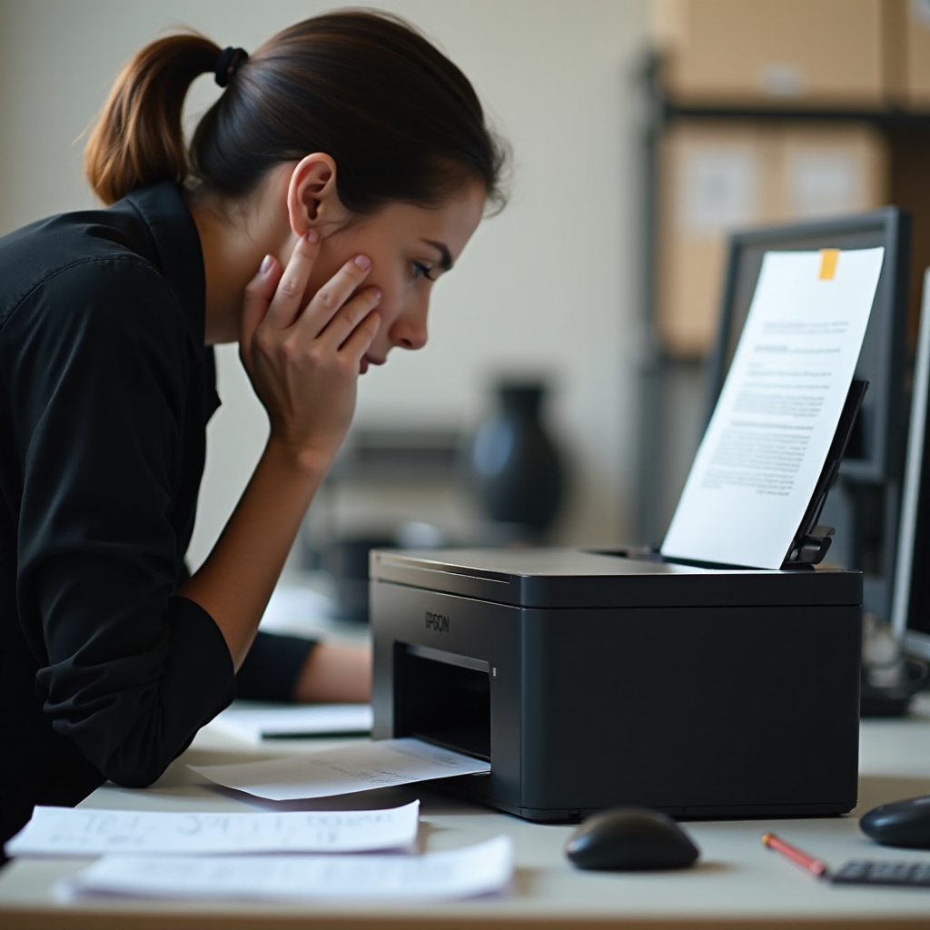 mitkä ovat yleisimmät ongelmat Epson-tulostimissa